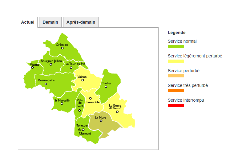 Capture d'écran Carte